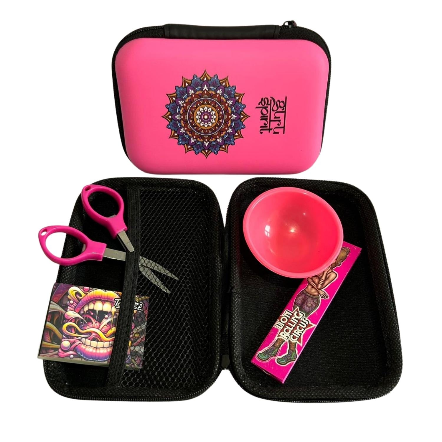 Kit Sadhu com Case Mandala Cores Variadas com 4 Itens