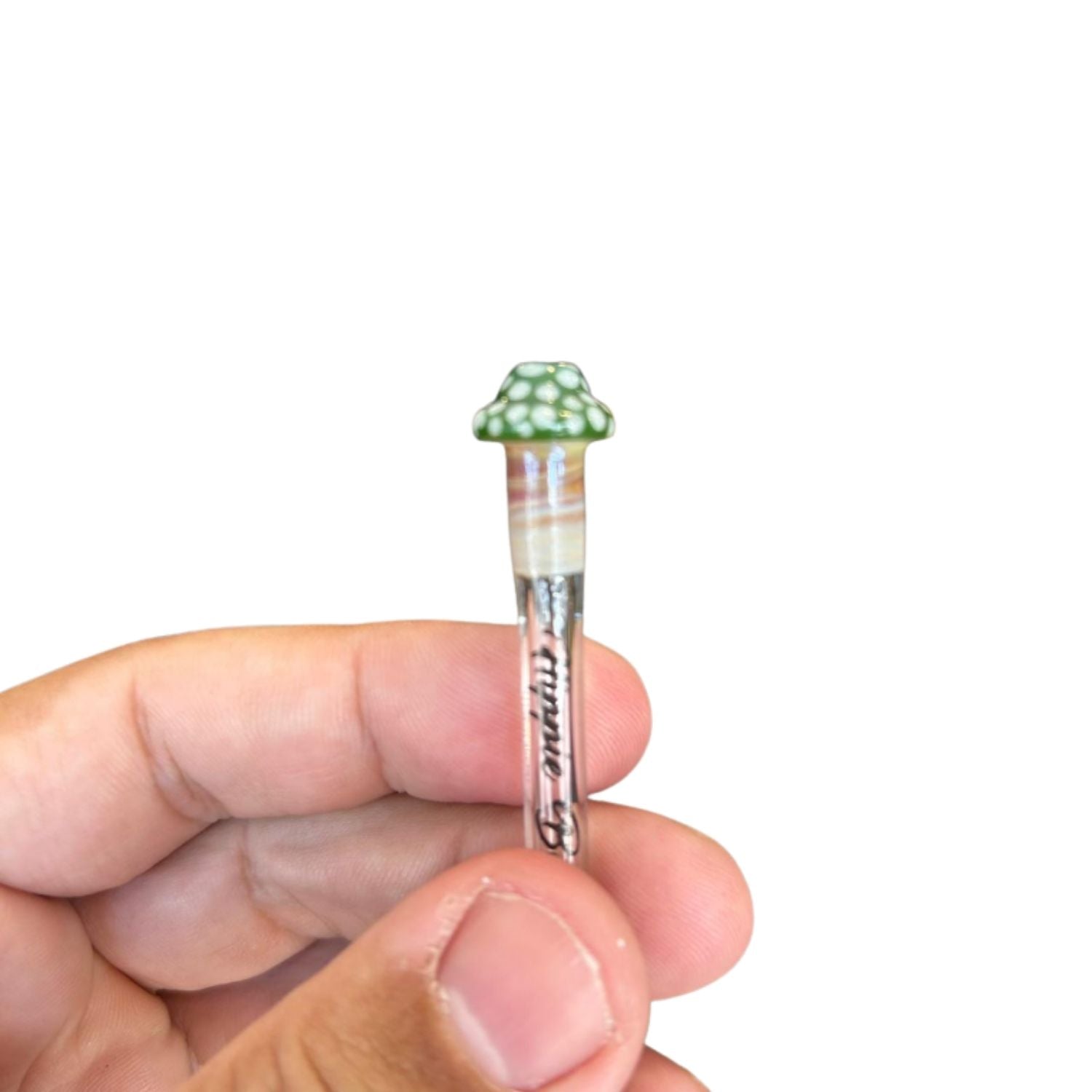 Piteira de Vidro Hippie Bong Cogumelo 7cmx6mm