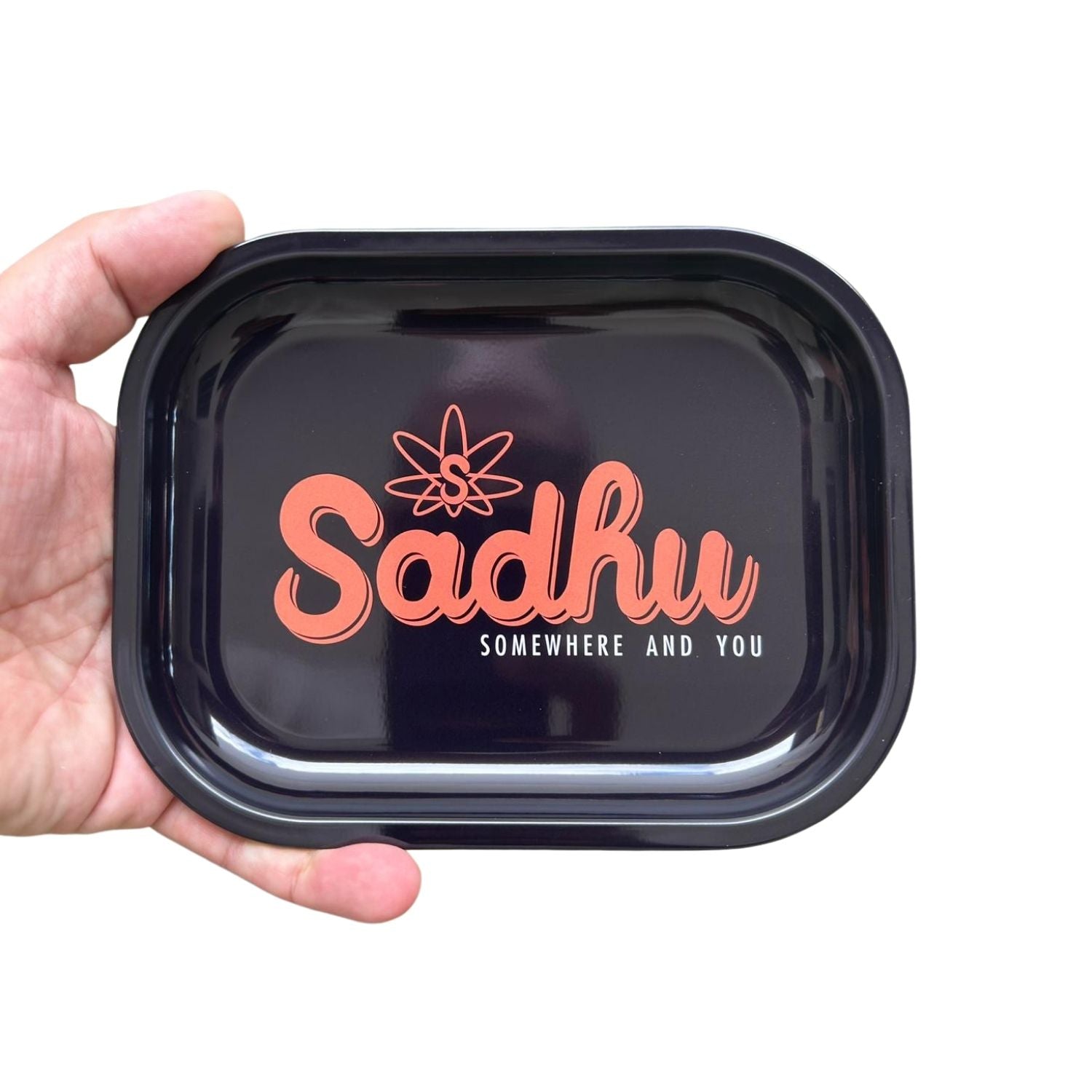 Bandeja de Metal Sadhu Preta 18x14x2,5cm