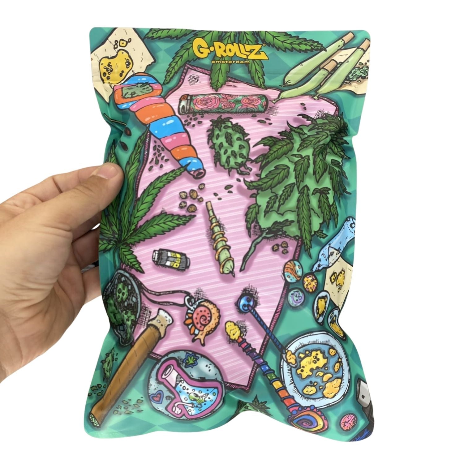 Super Ziplock G-rollz Grande para até 50 Gramas