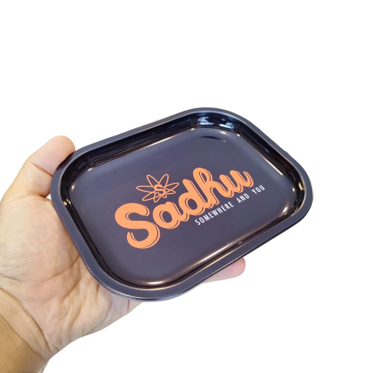 Bandeja de Metal Sadhu Preta 18x14x2,5cm