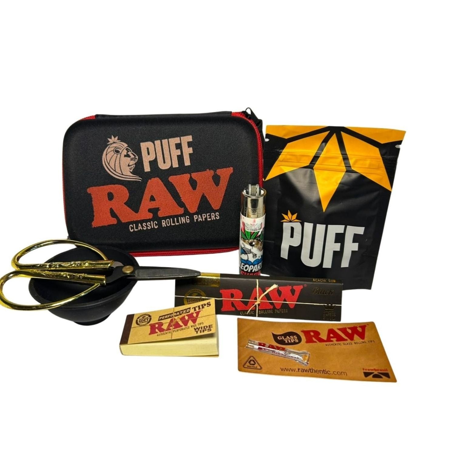 Kit Premium Puff Life x Raw Com Itens Especiais