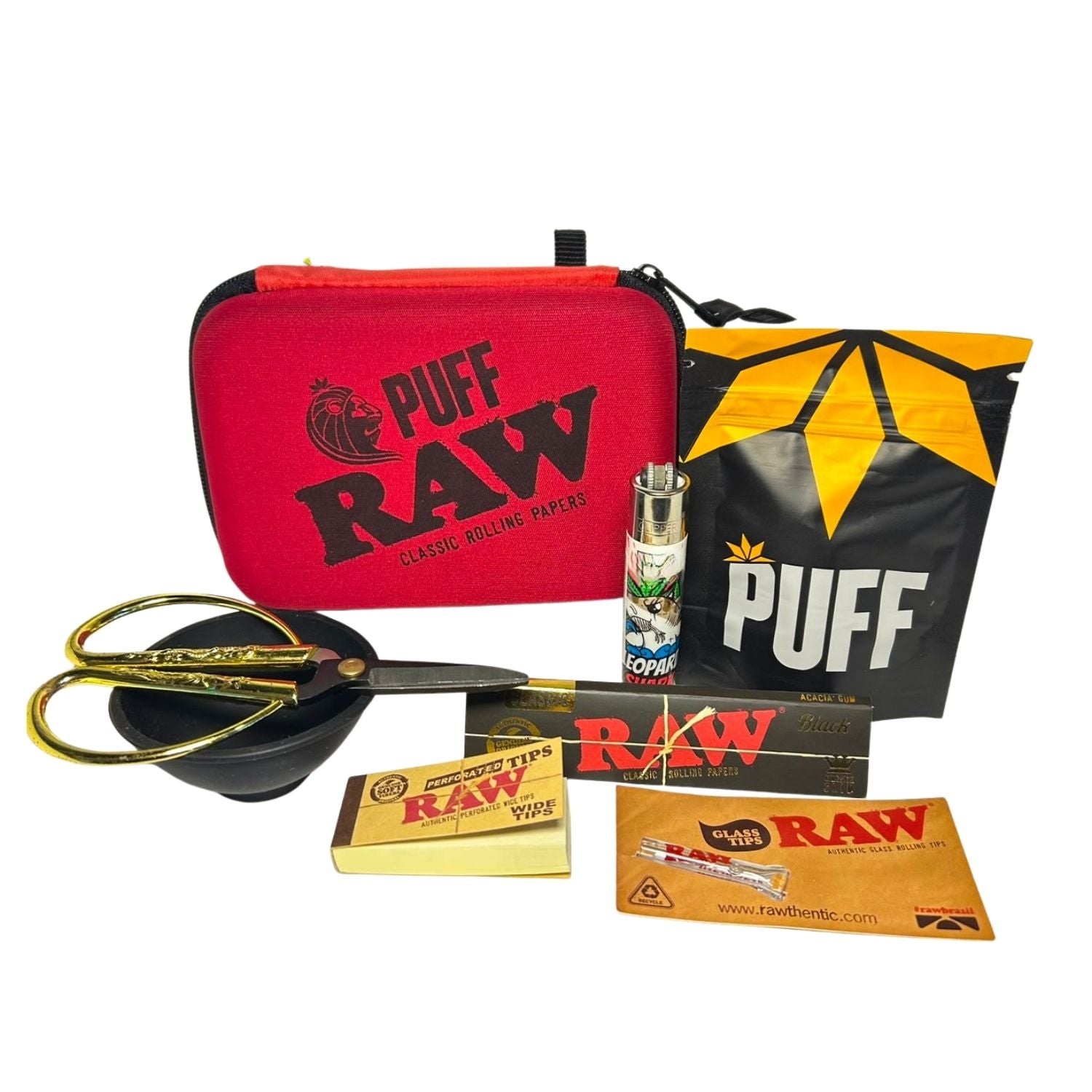 Kit Premium Puff Life x Raw Com Itens Especiais
