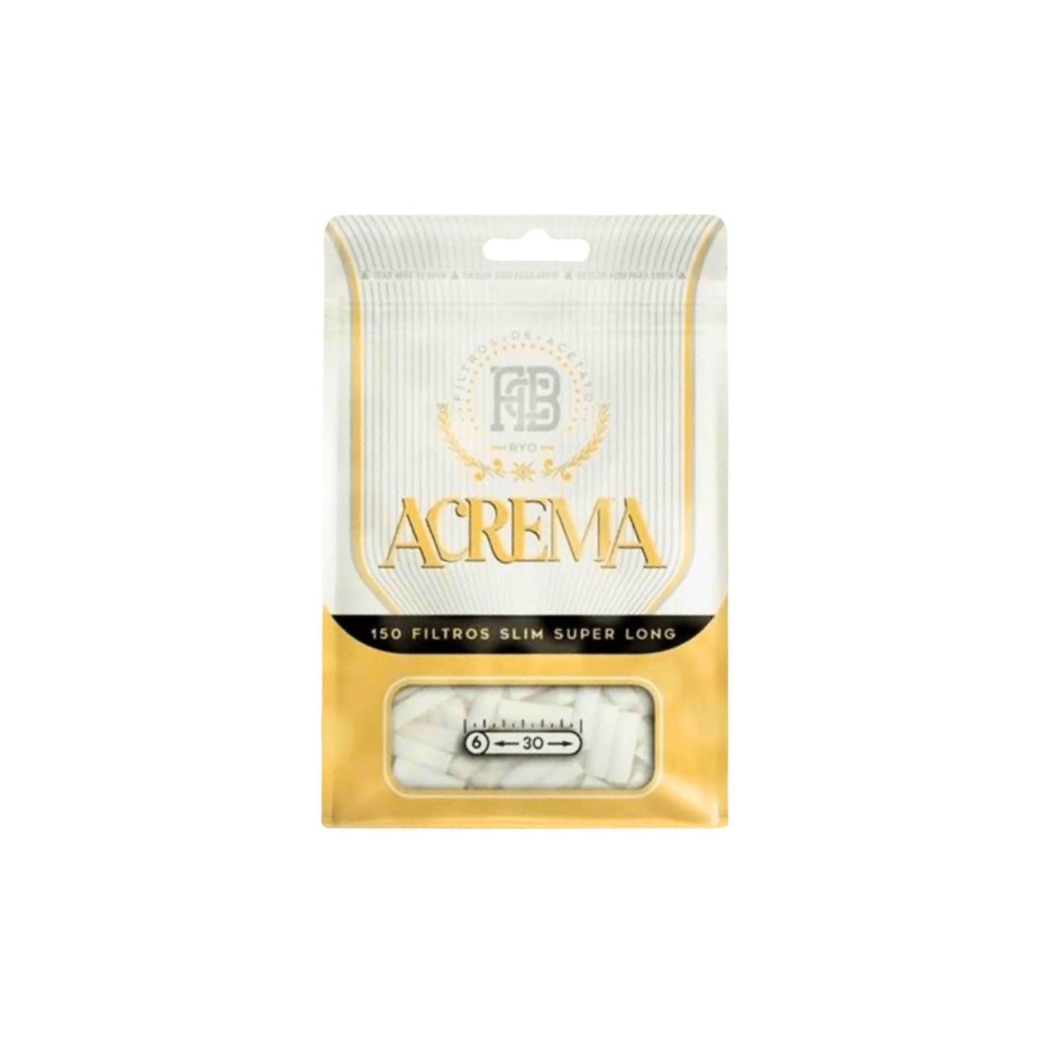 Filtro Acrema Slim Super Longo 6x30mm com 150 unidades