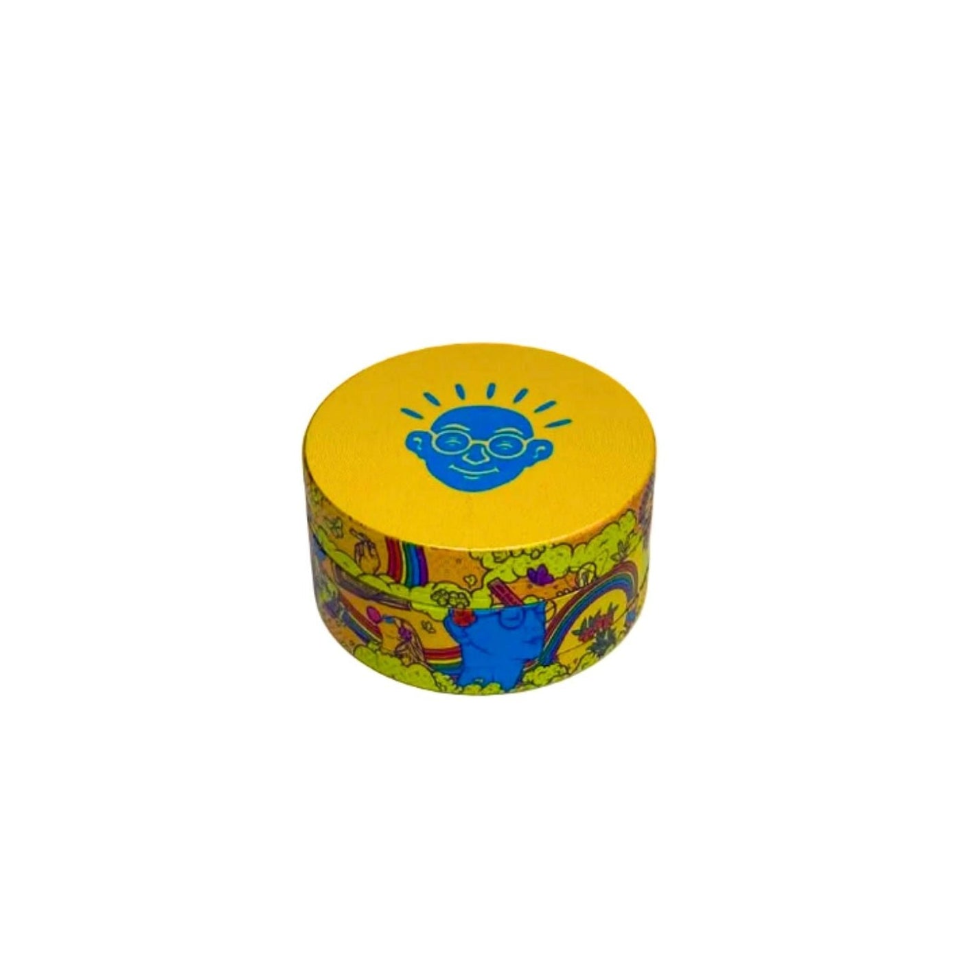 Dichavador de Metal Bem Bolado 3 Partes Amarelo