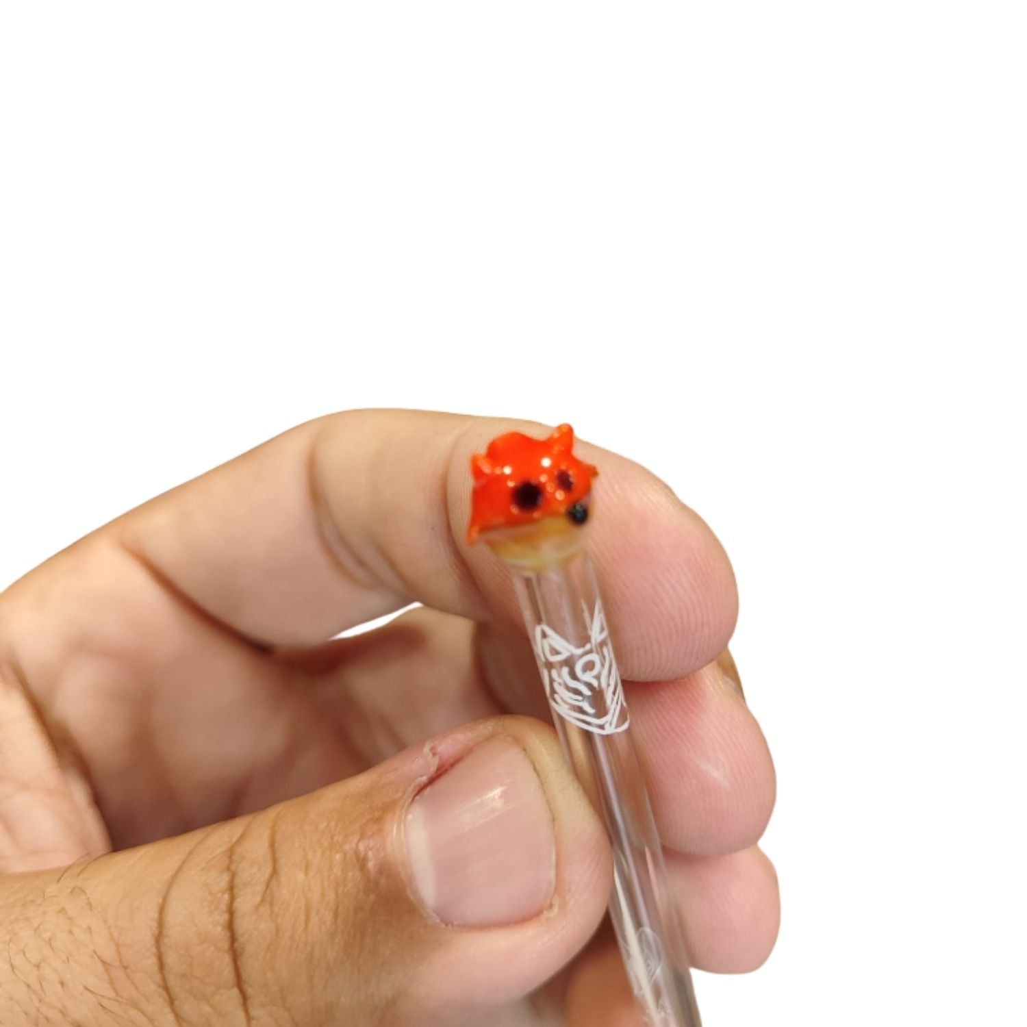 Piteira de Vidro Hippie Bong 6mm Raposa
