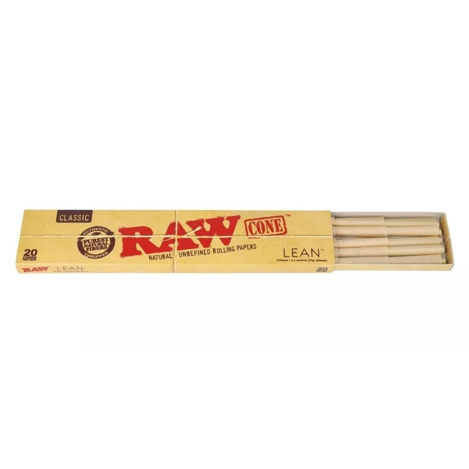 Seda Cone RAW Lean King Size Pack com 20 Unidades