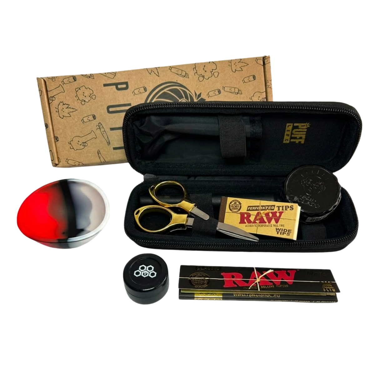 Kit Puff Life Case Slim Itens Essenciais Edições Limitadas