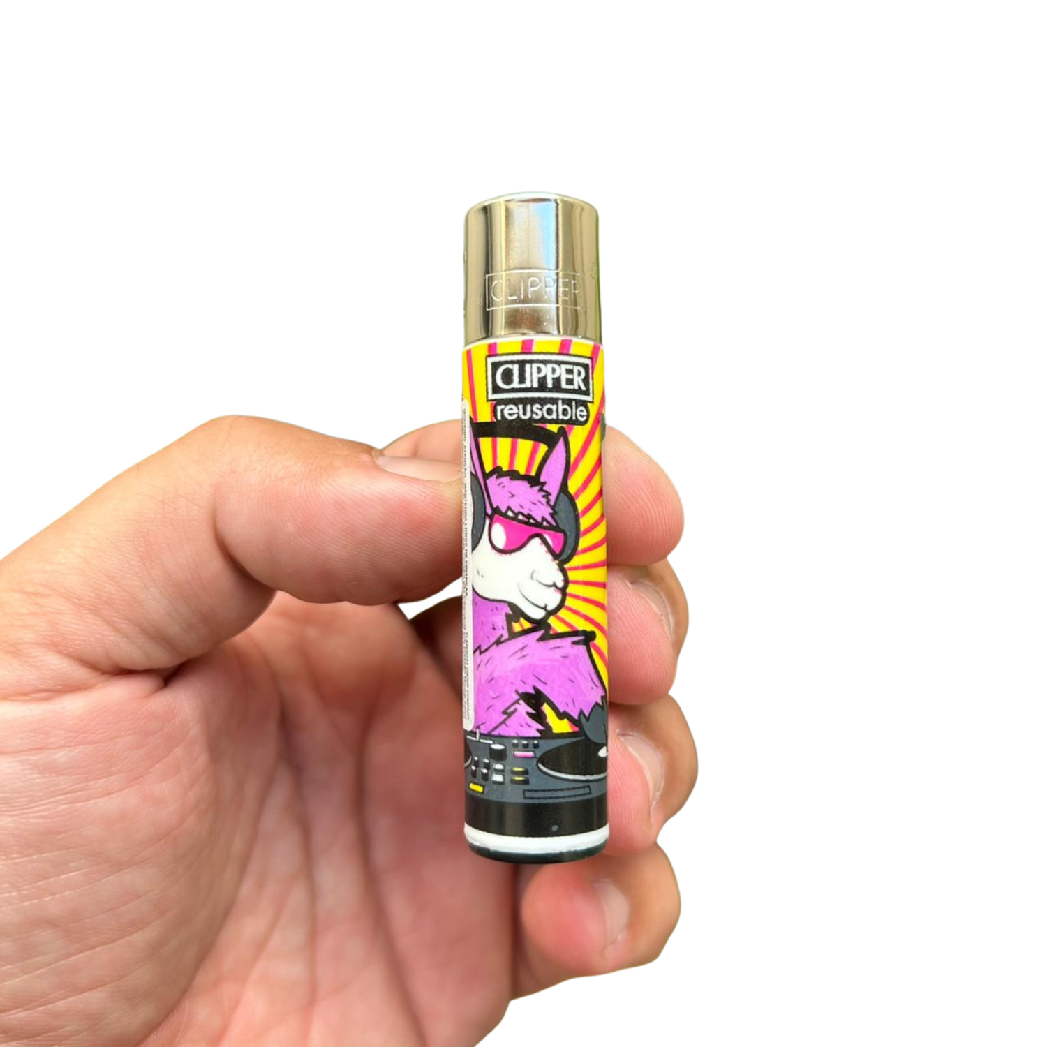 Isqueiro Clipper Clássico Lhamas