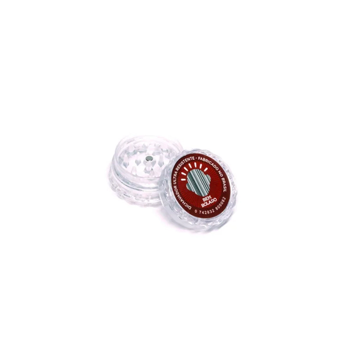 Dichavador de Policarbonato Bem Bolado Vermelho Diâmetro 40mm