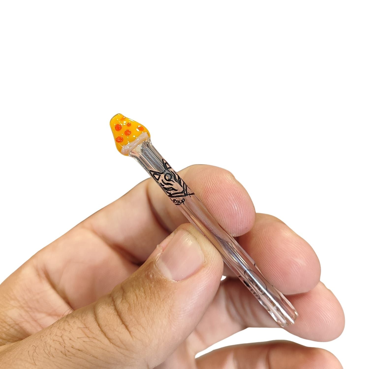 Piteira de Vidro Hippie Bong 6mm Pizza