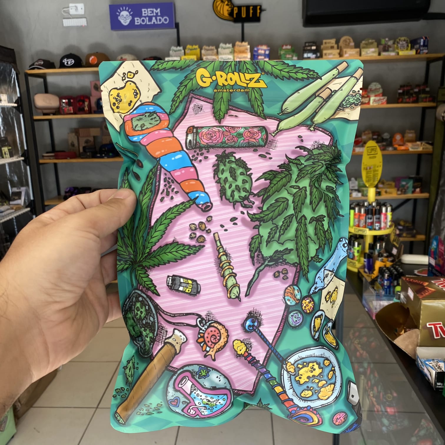 Super Ziplock G-rollz Grande para até 50 Gramas – Flora e Cultura
