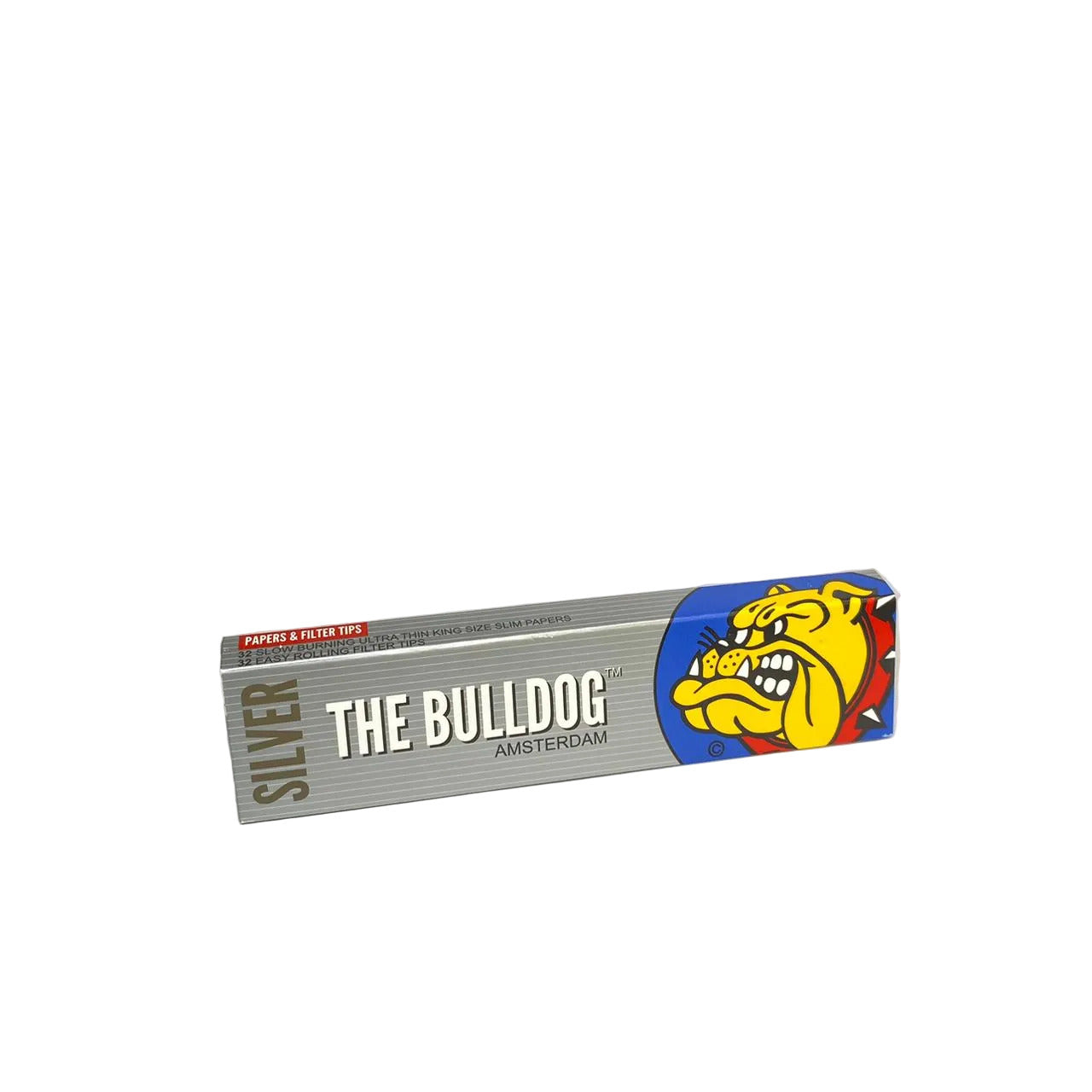 Seda The Bulldog Amsterdam Silver King Size com Piteiras