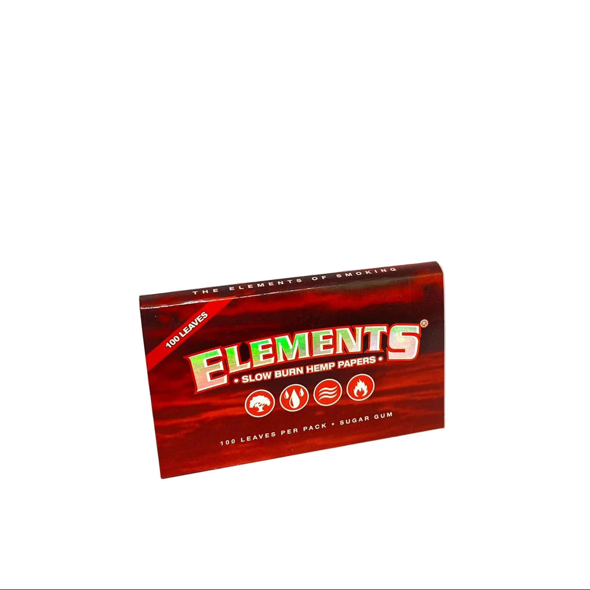 Seda Elements Red Regular 78mm 1.1/4 Double 100 Folhas