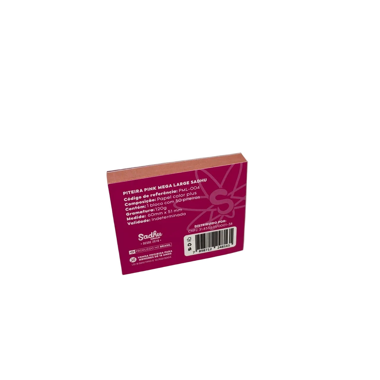 Piteira de Papel Sadhu Pink Mega Large Edição Limitada