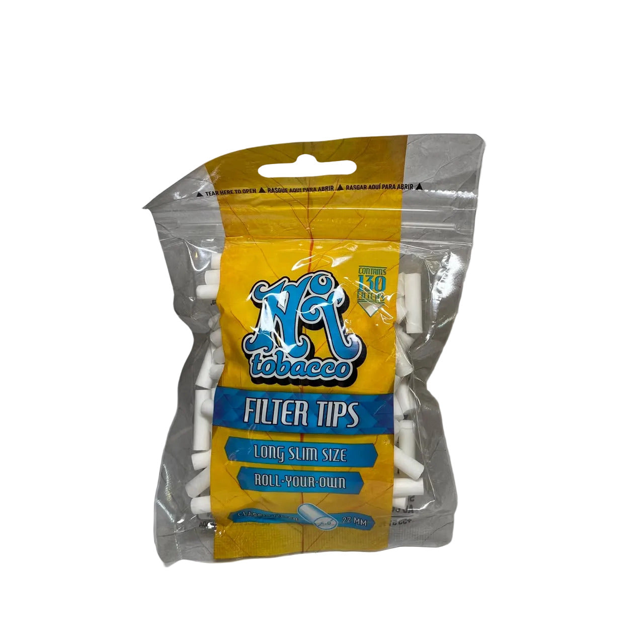 Filtro Hi Tobacco Long Slim Size 6x22mm com 130 unidades