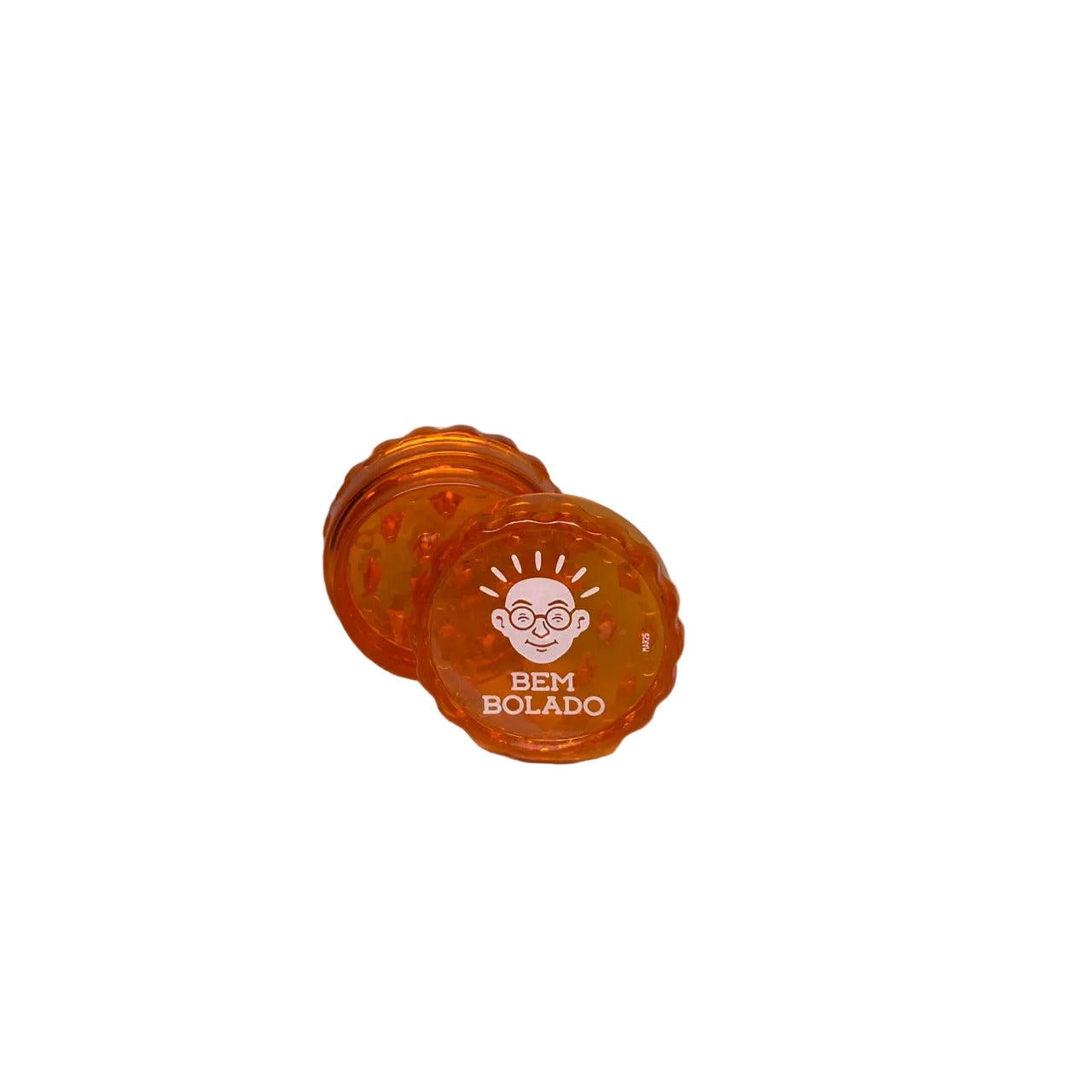 Dichavador de Policarbonato Bem Bolado Laranja Preto Diâmetro 40mm