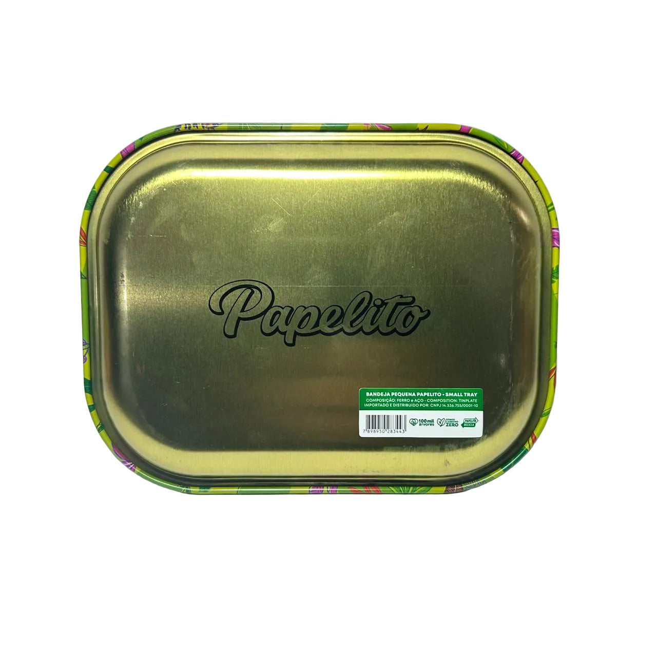 Bandeja de Metal Papelito Brasil 18x14x2,5cm