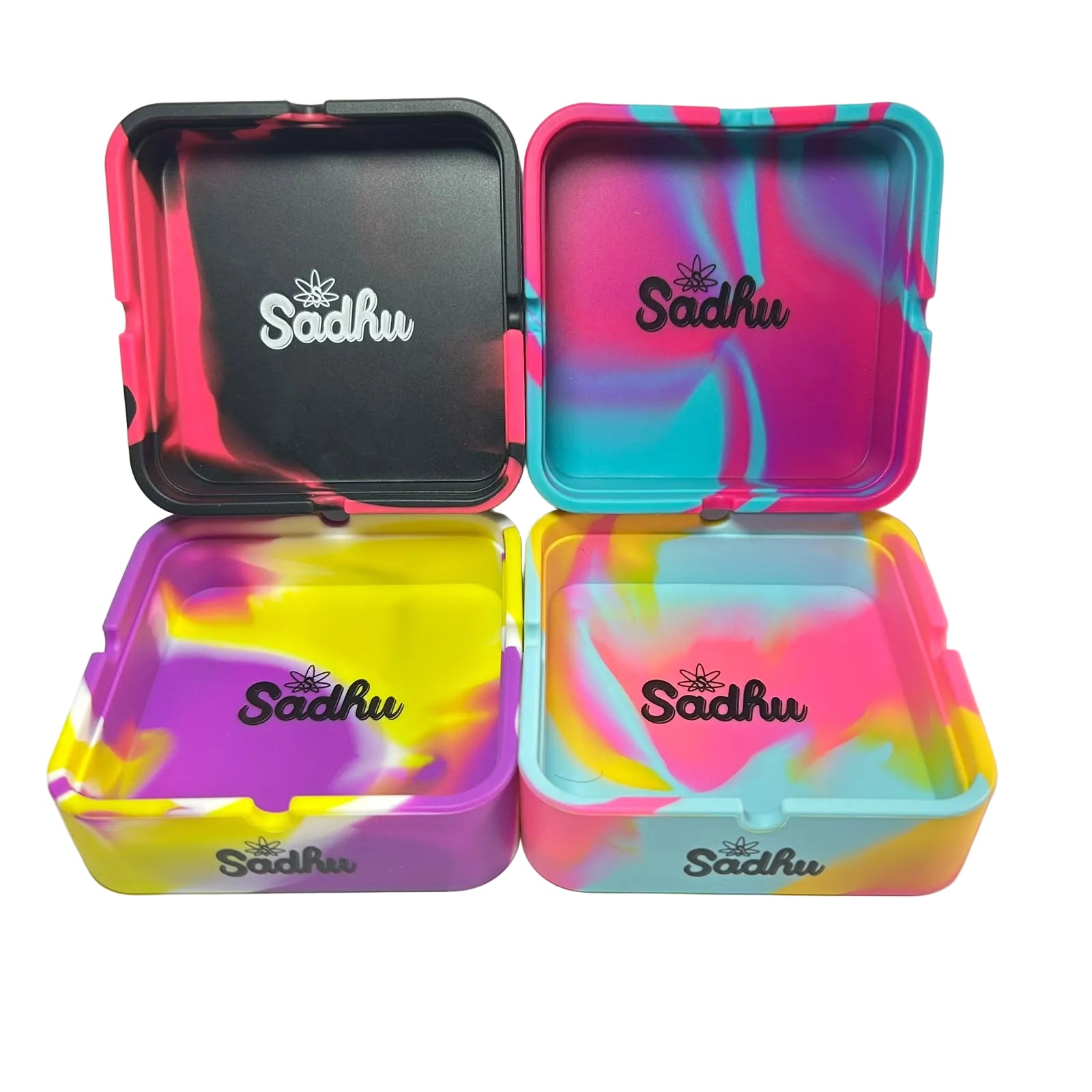 Cinzeiro de Silicone Sadhu Quadrado sem Tampa