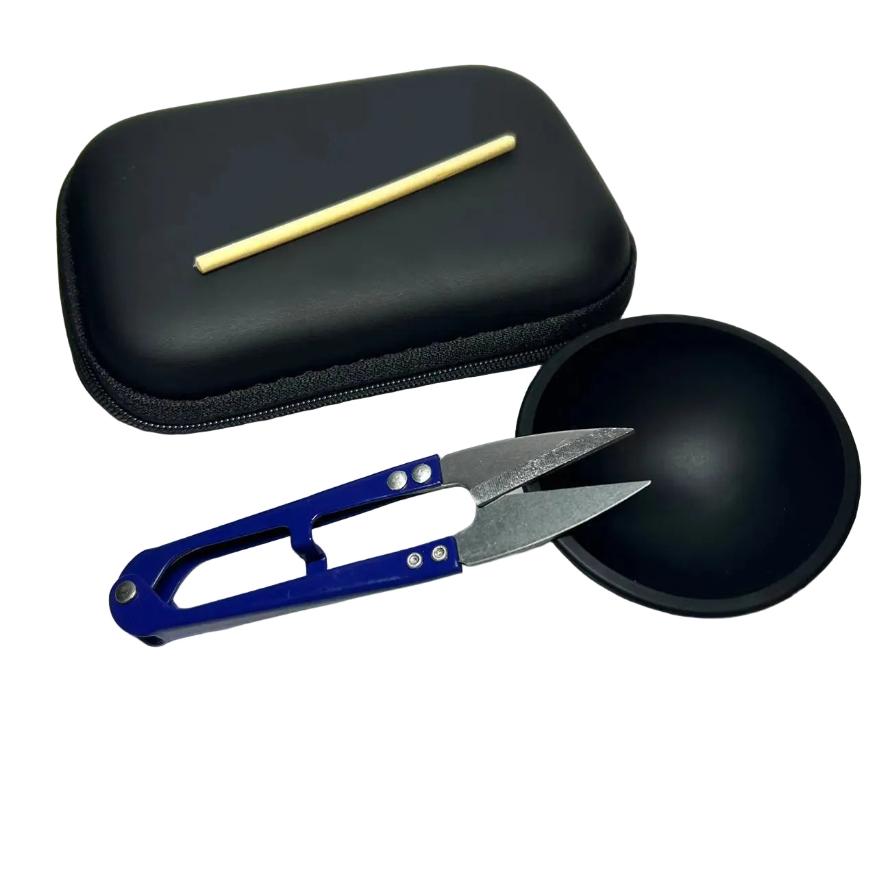 Kit Essencial com Case Bag Cuia, Tesoura e Pilão Yellow Finger