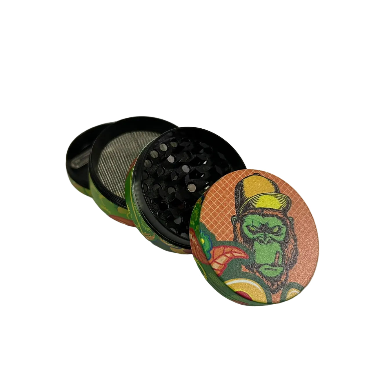 Dichavador de Metal 4 Partes Gorilla Rolling Star